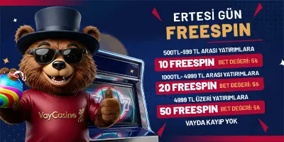 ERTESİ GÜN FREESPIN KAMPANYASI